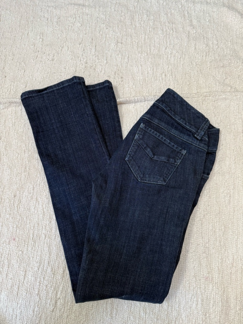 CAbi Low Rise Straight Leg Dark Wash Jeans Size 2 - Picture 10 of 10